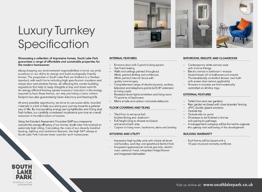 The Arlington With Sunroom, South Lake Park, Lurgan, Portadown, Craigavon
