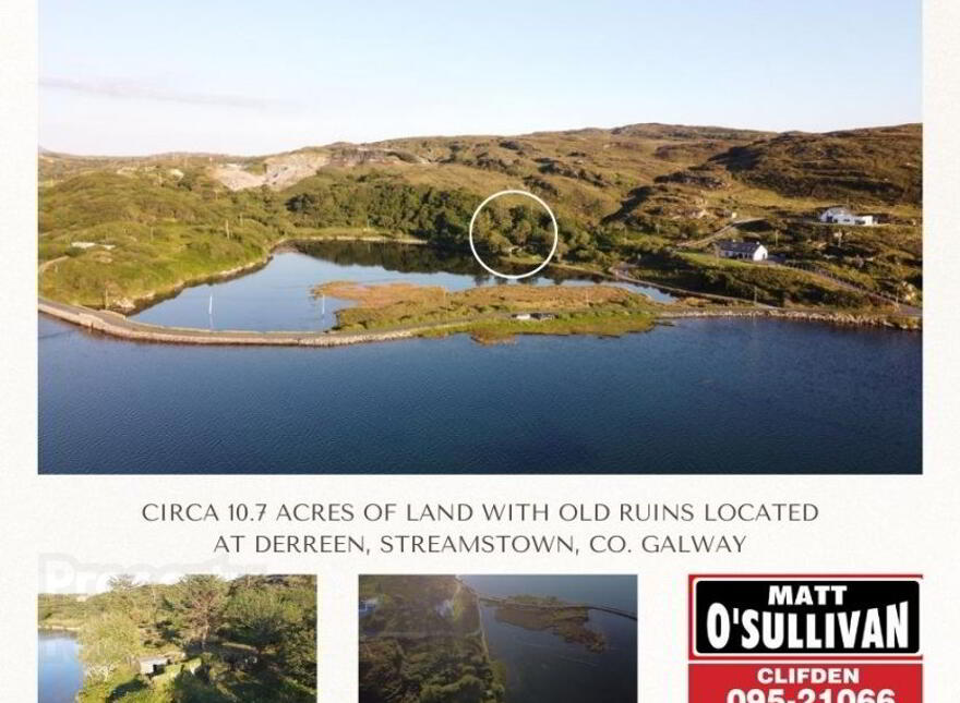 Circa 10.7 Acres Of Land, With Old Ruins, Located, Derreen, AT photo