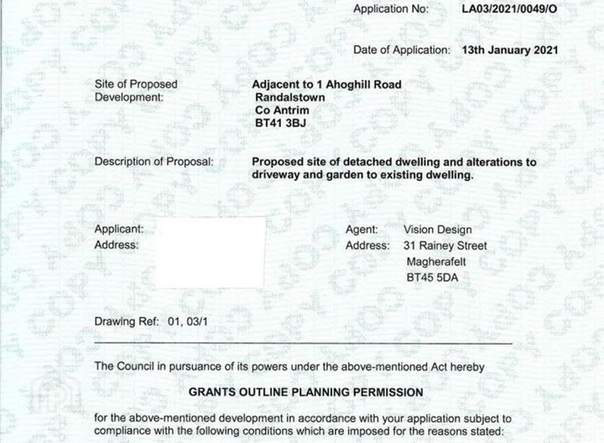 Site Adj. To, 1 Ahoghill Road, Randalstown, BT41 3BJ