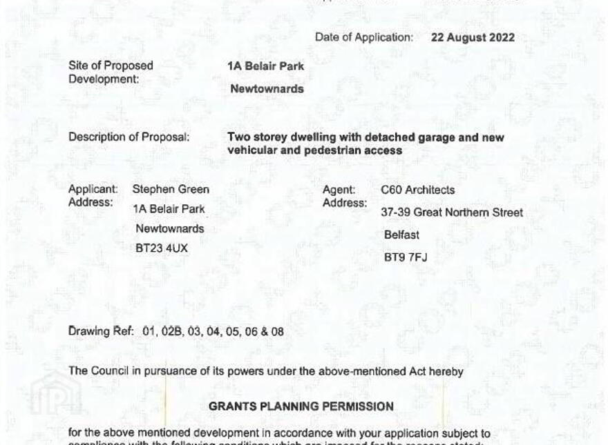 Site, With FPP, Site At 1a, Belair Park, Craigantlet, Newtownards, BT23 4UX