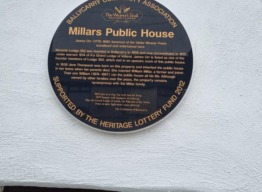 Millars Of Ballycarry, 46 Main Street, Ballycarry, BT38 9HH