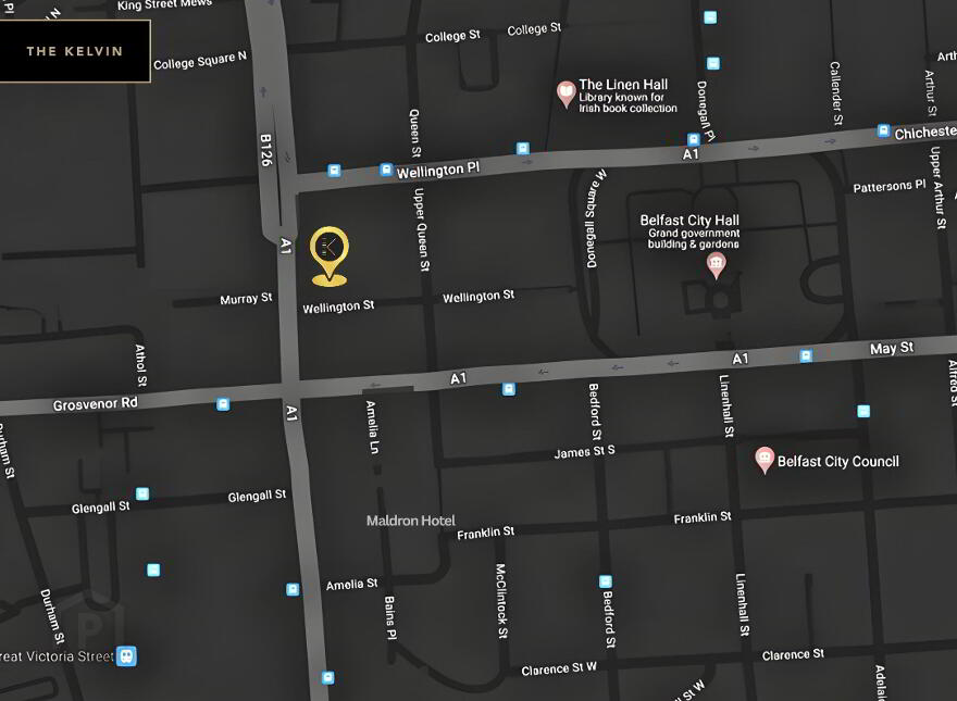 The Kelvin, 17-25 College Square East, Belfast, BT1 6DE