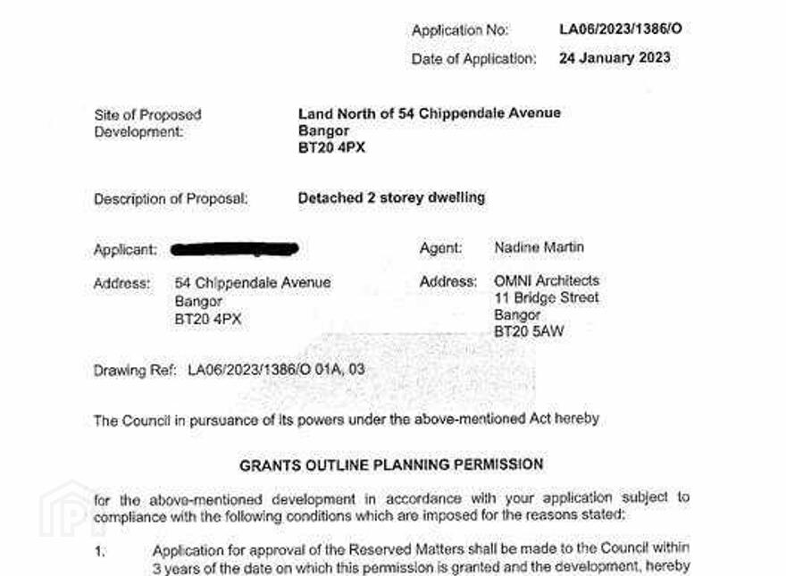 Site Adjoining, 54 Chippendale Avenue, Bangor, BT20 4PX