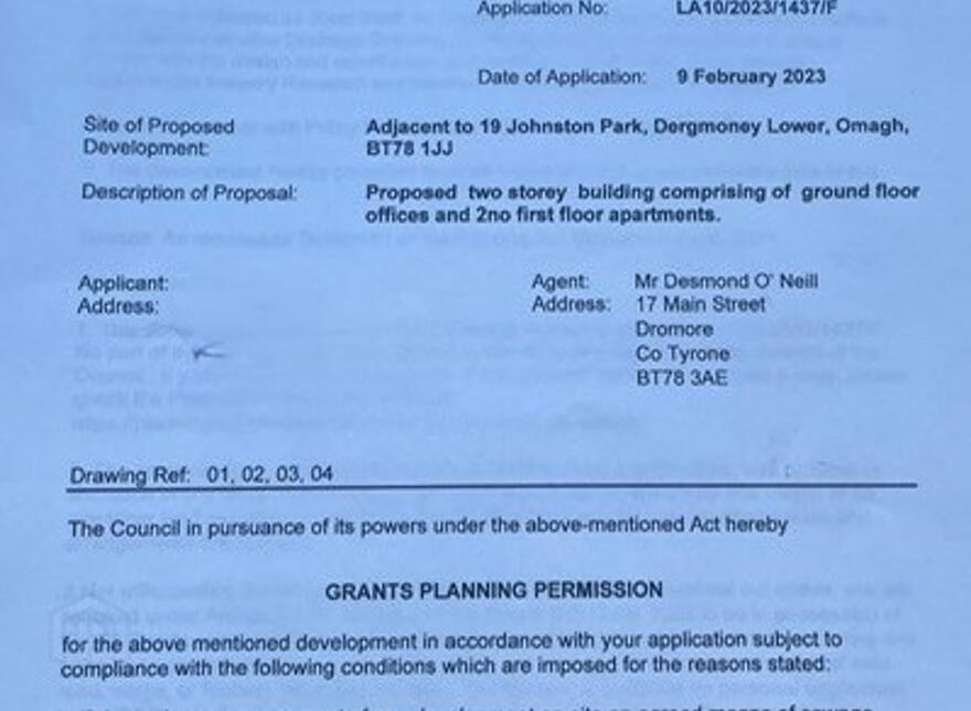 Site Adjacent To, 19 Johnston Park, Omagh, BT78 1JJ