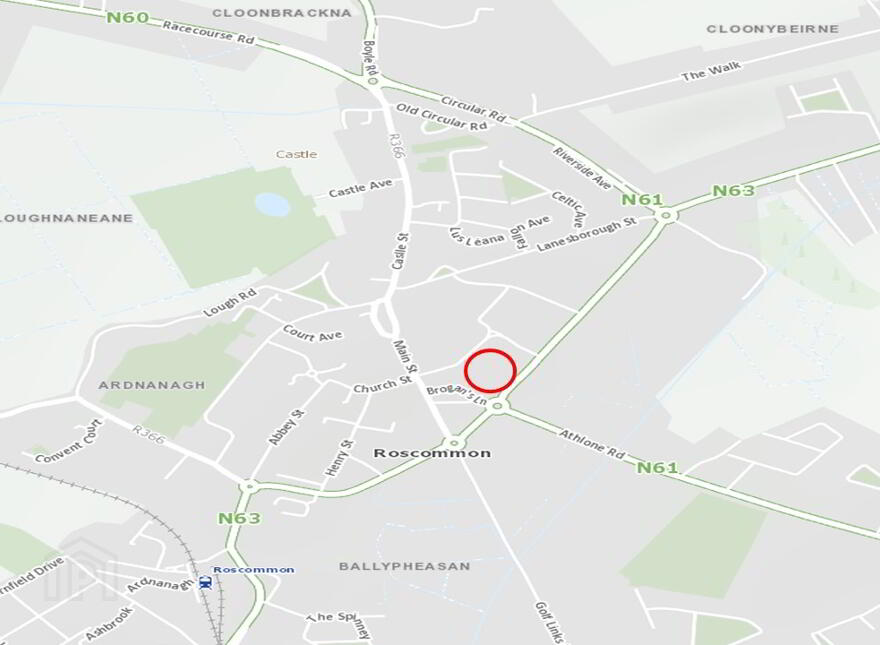 At Circular Road, Roscommon Town, F42W996