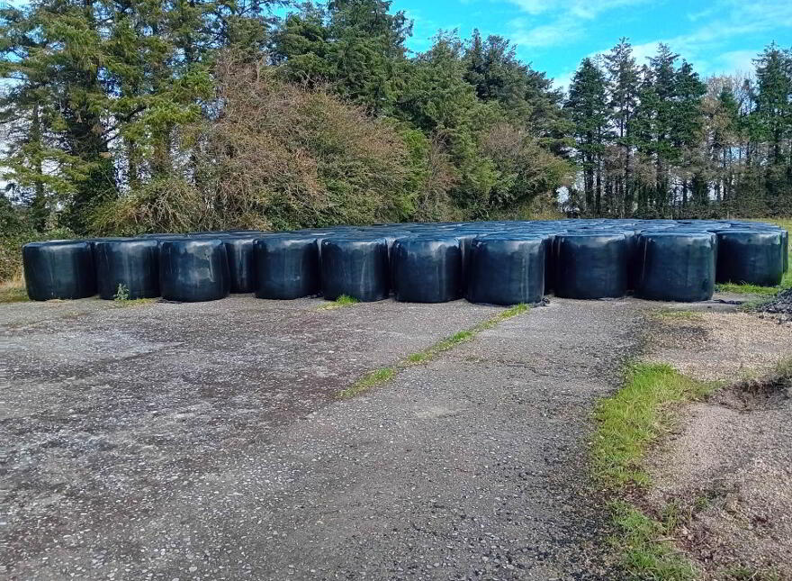 155 Round Bales Of Silage, Toomevara, Nenagh photo