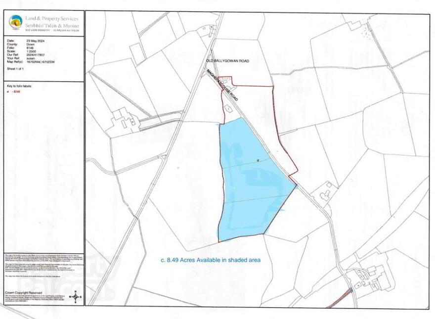 C. 8.49 Agricultural Land, Magherascouse Road, Ballygowan, BT23 5RS photo