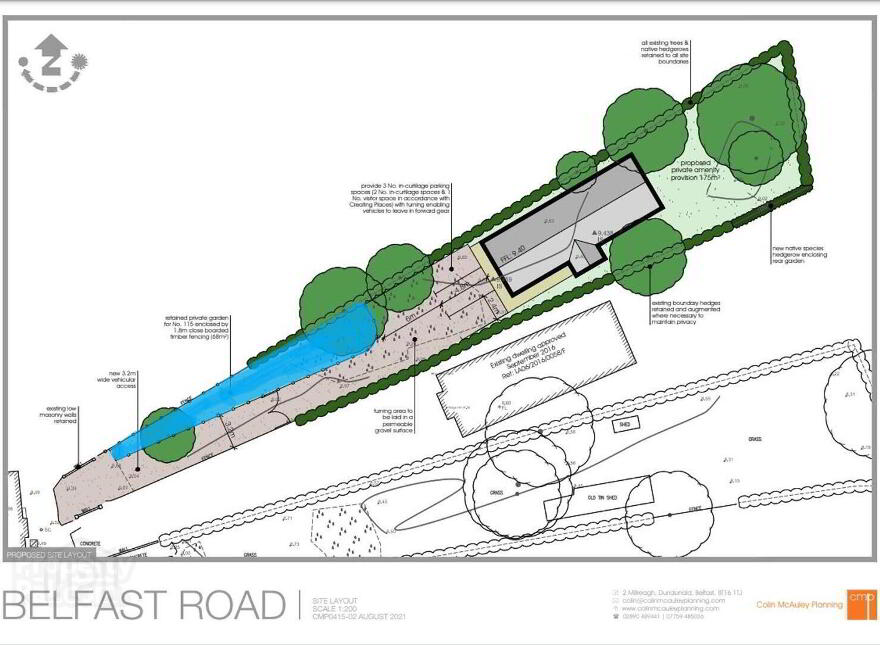 Land @, 115 Belfast Road, Comber, Newtownards, BT23 5QP