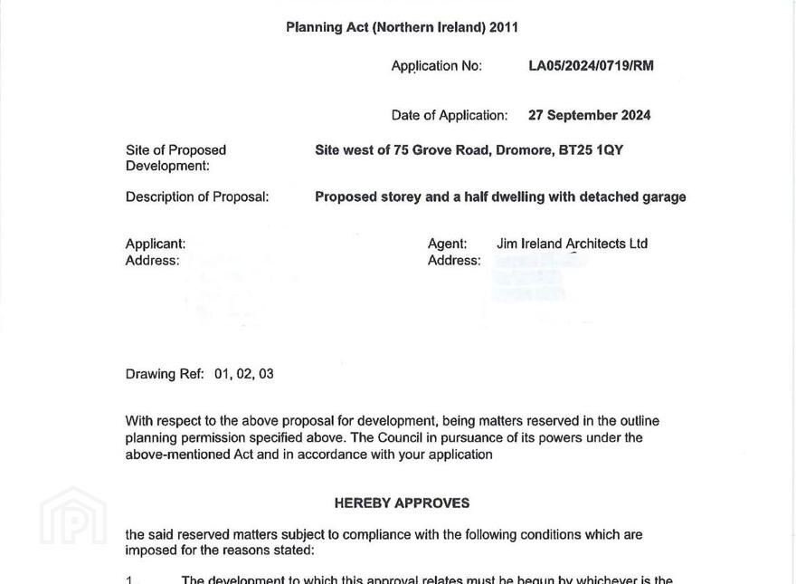 Site West Of, 75 Grove Road, Dromore, BT25 1QY