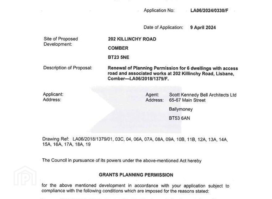 Development Site At, 202 Killinchy Road, Lisbane, Comber, BT23 5NE