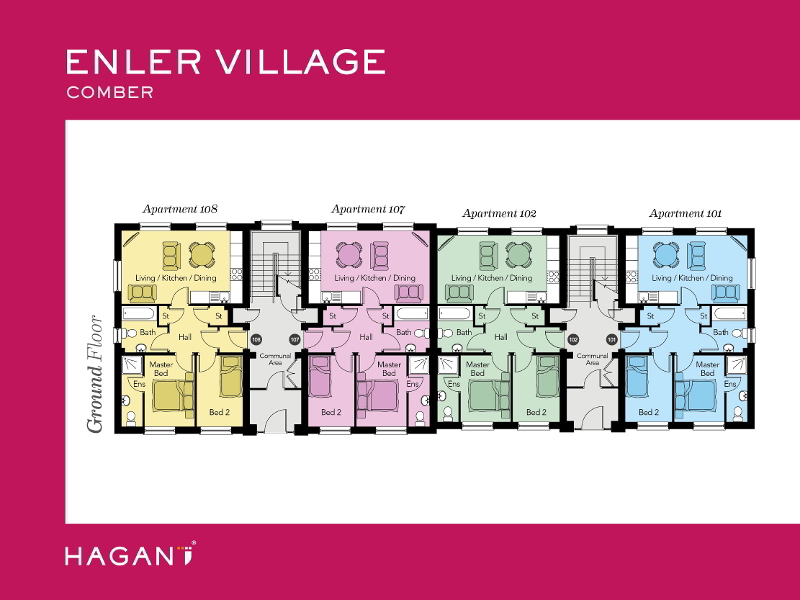 Floorplan 3 of The Walcott, Enler Village, Newtownards Road, Comber Bt23 5zw