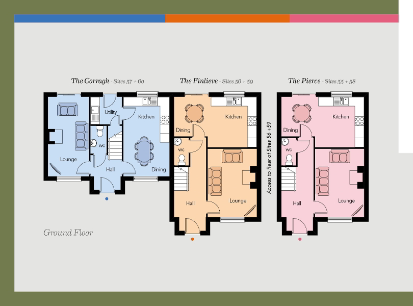 Floorplan 1 of The Corragh, The Finlieve & The Pierce, Shimna Mile, Newcastle