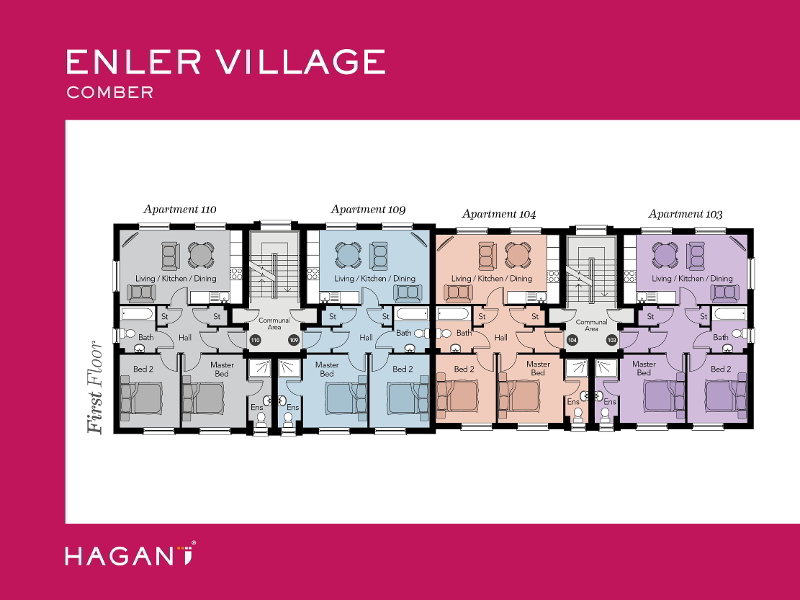 Floorplan 2 of The Walcott, Enler Village, Newtownards Road, Comber Bt23 5zw