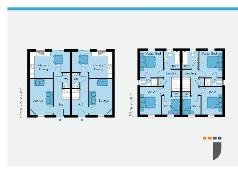 Floorplan 1 of The Caldwell, Enler Village, Newtownards Road, Comber Bt23 5zw