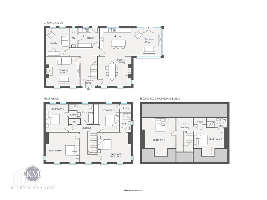 Floorplan 1 of The Thomspon (t), Kirby's Meadow At Moylinney Mill - Homes, Kirby's ...Muckamore