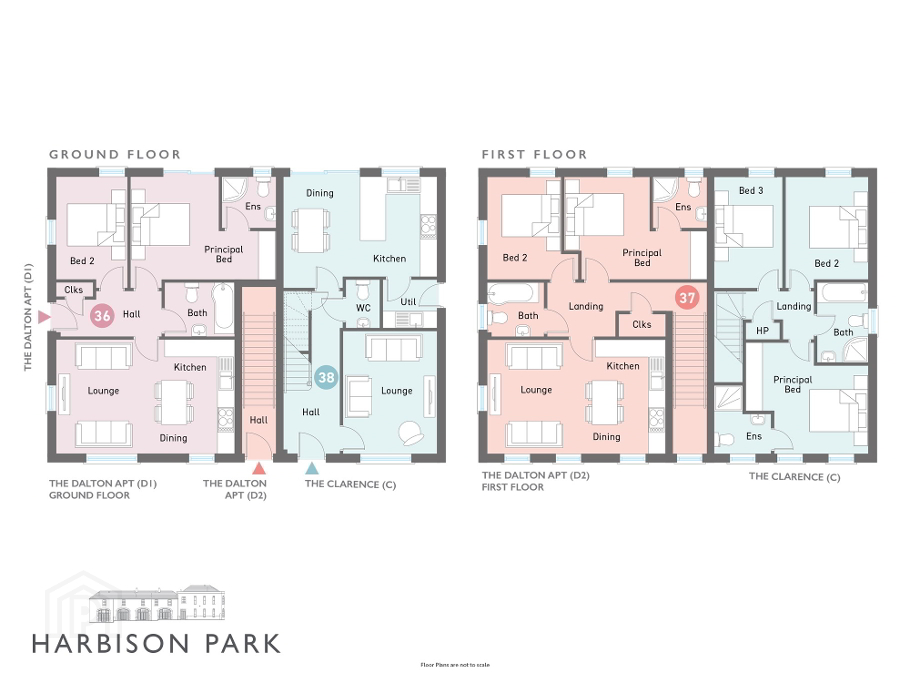 Floorplan 1 of The Dalton (d1), Harbison Park, The Burn Road, Doagh