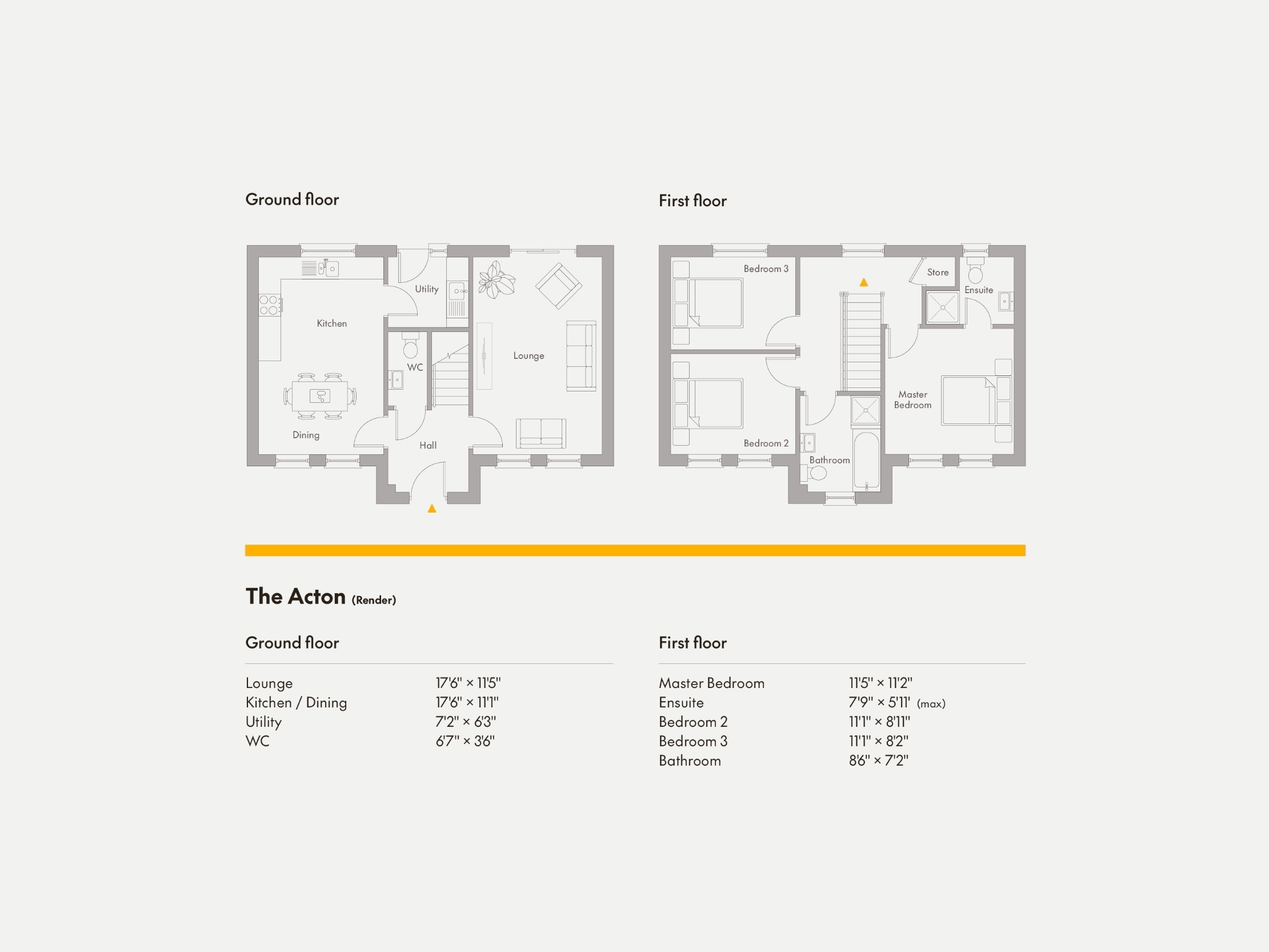 Floorplan 2 of The Acton, Springwater, Jubilee Road, Ballyclare, Bt39 8at