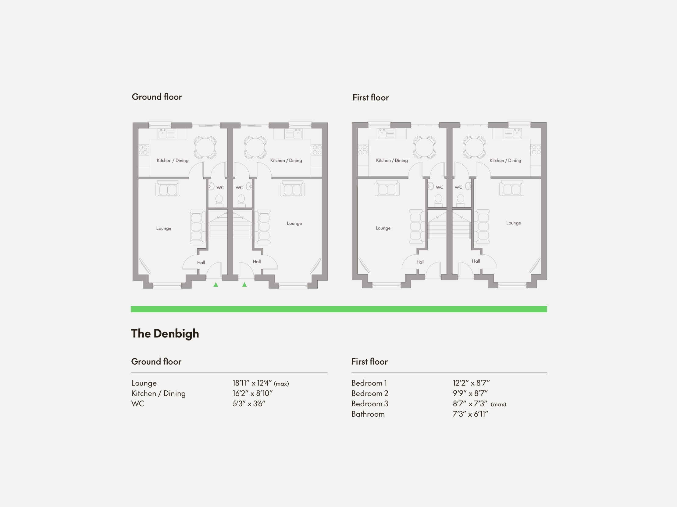 Floorplan 1 of The Denbigh, Foxleigh Meadow, Charlotte Street, Ballymoney, Bt53 6fe