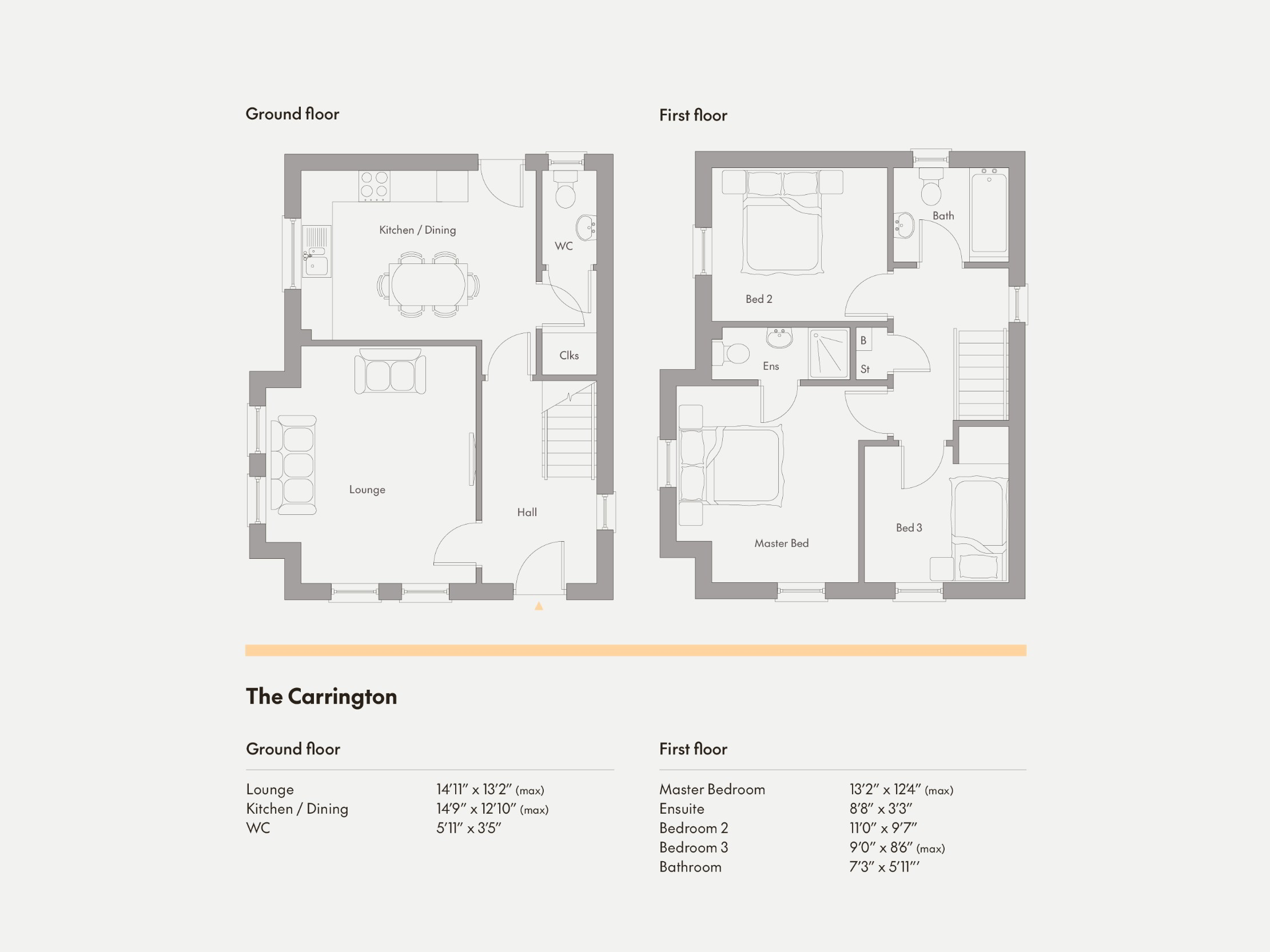 Floorplan 1 of The Carrington, Foxleigh Meadow, Charlotte Street, Ballymoney, Bt53 6fe