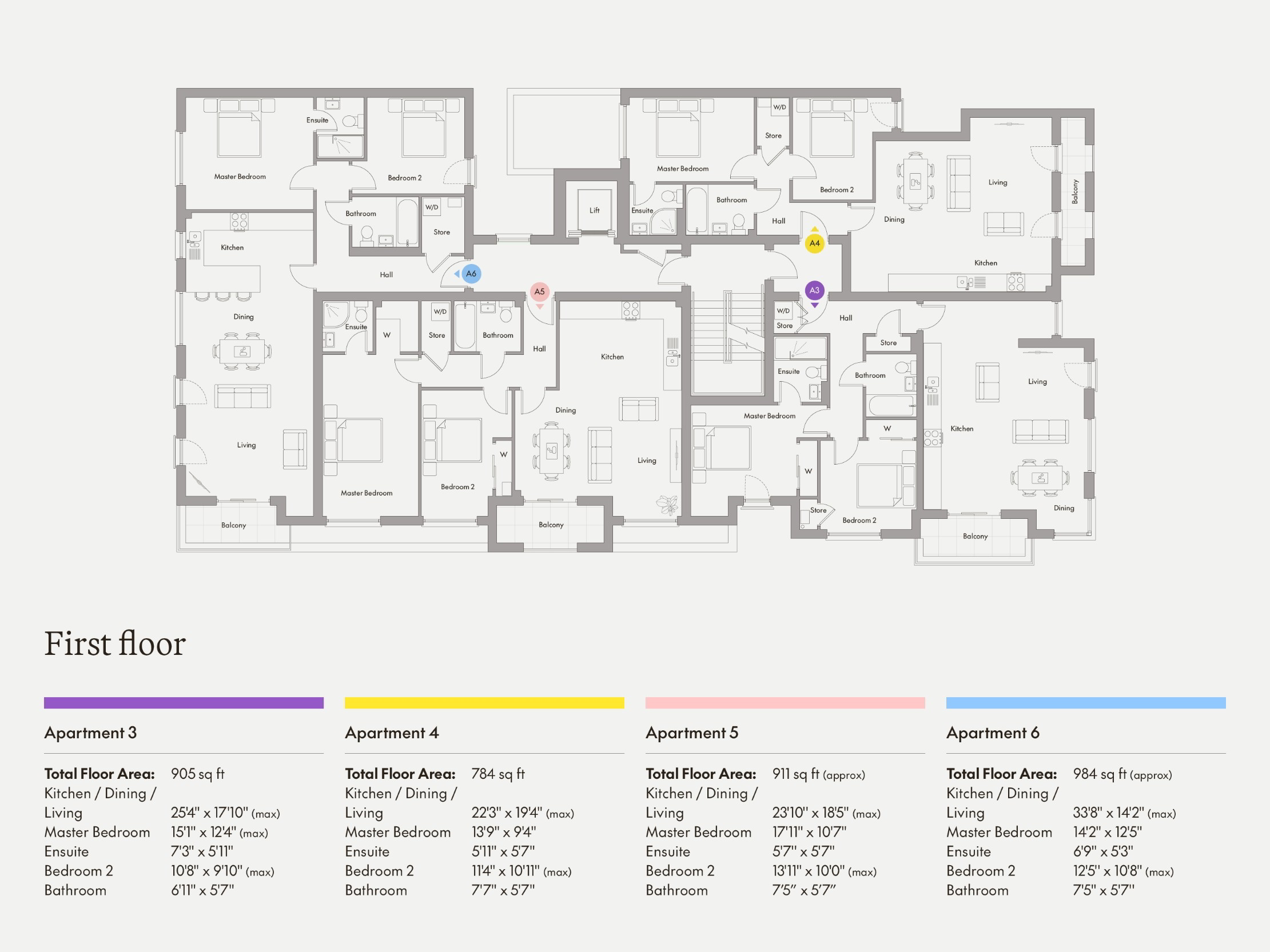 Floorplan 1 of First Floor, One Three One, 131 North Road, East Belfast, Bt4 3dj
