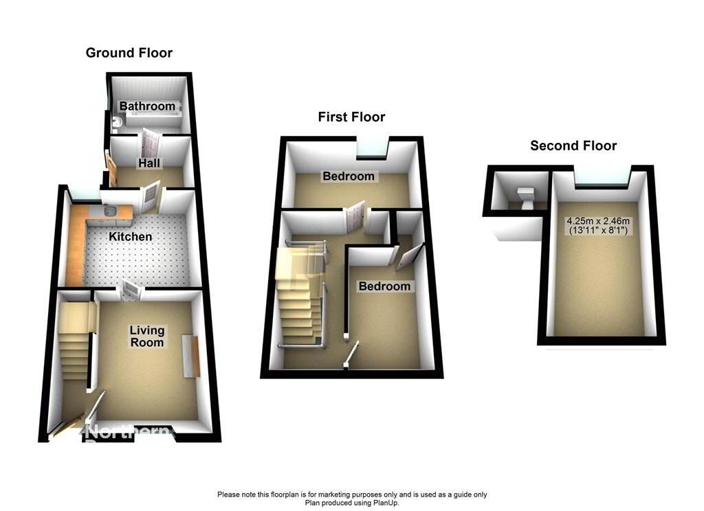 Floorplan 1 of 92 Iveagh Street, Belfast