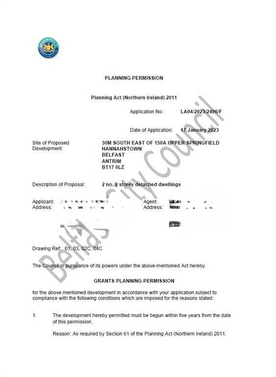 Photo 3 of Site 2, 150a Upper Springfield Road, Belfast