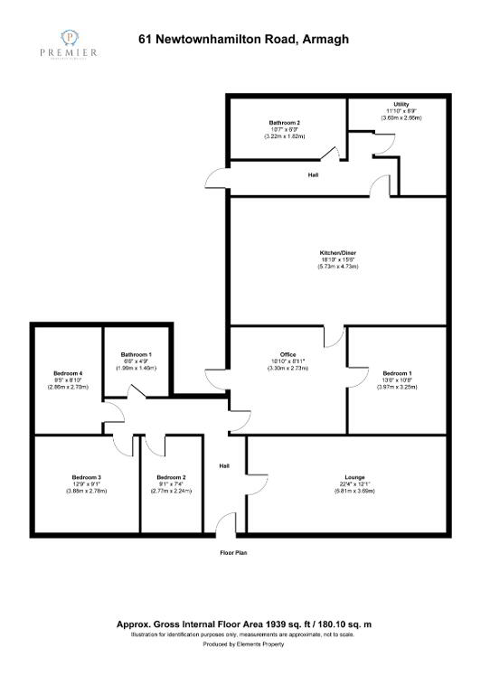 Floorplan 1 of 61 Newtownhamilton Road, Armagh