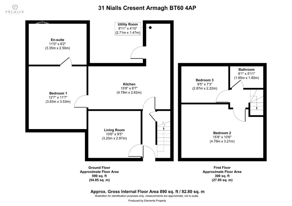Floorplan 1 of 31 Nialls Crescent, Armagh