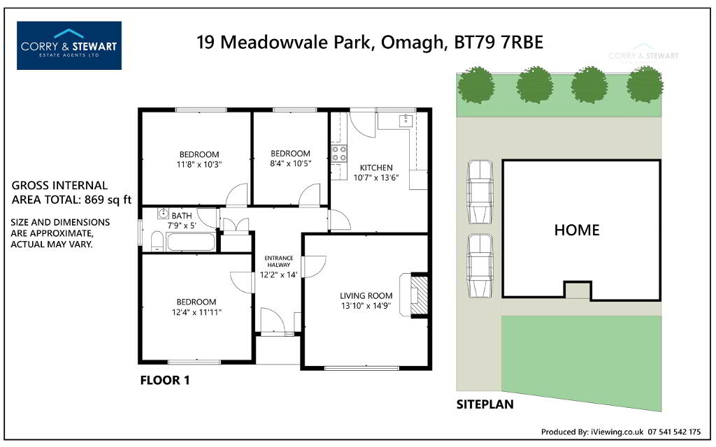 Floorplan 1 of 19 Meadowvale Park, Omagh