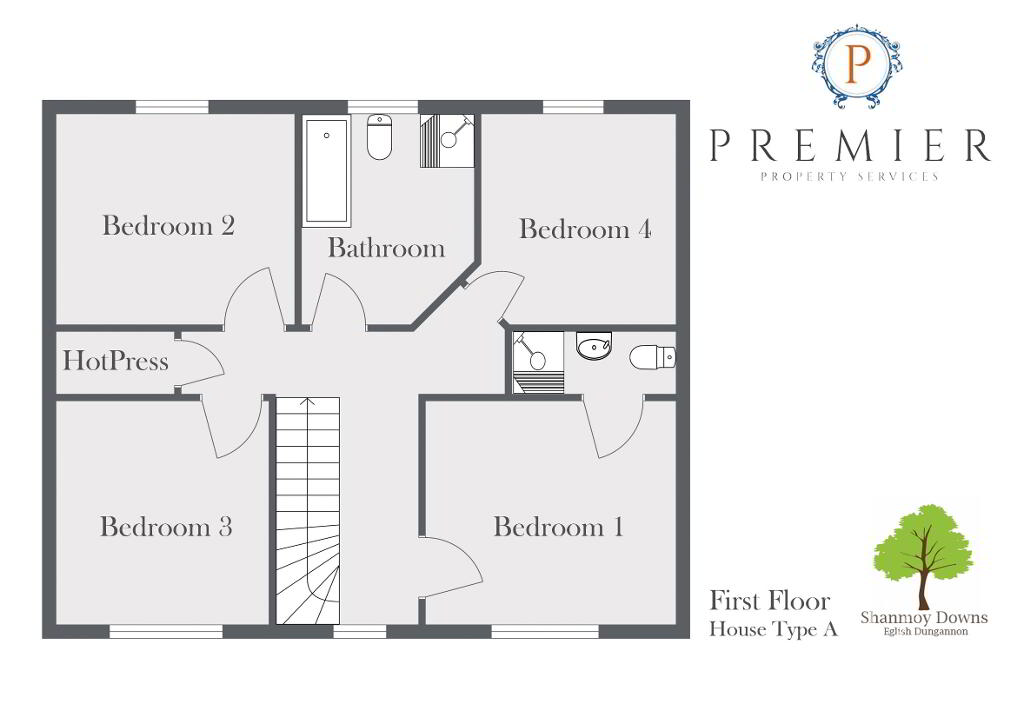 Floorplan 2 of House Type A Shanmoy Downs, Eglish, Dungannon