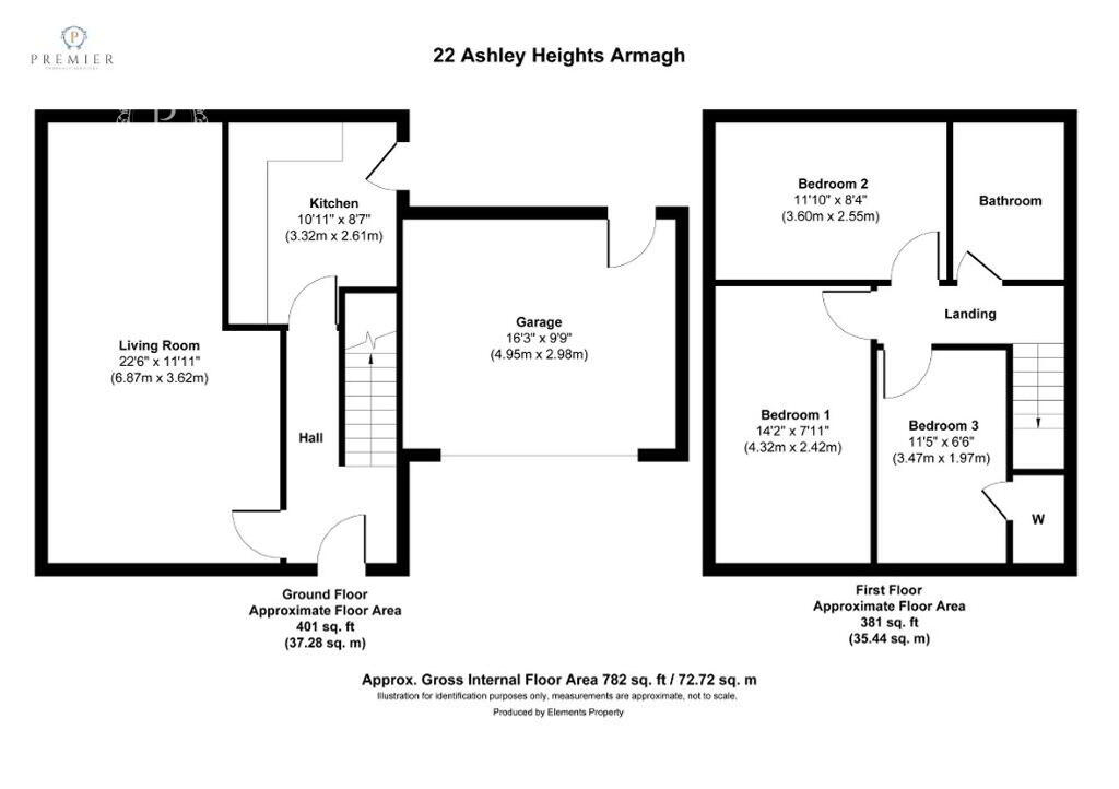 Floorplan 1 of 22 Ashley Gardens, Armagh
