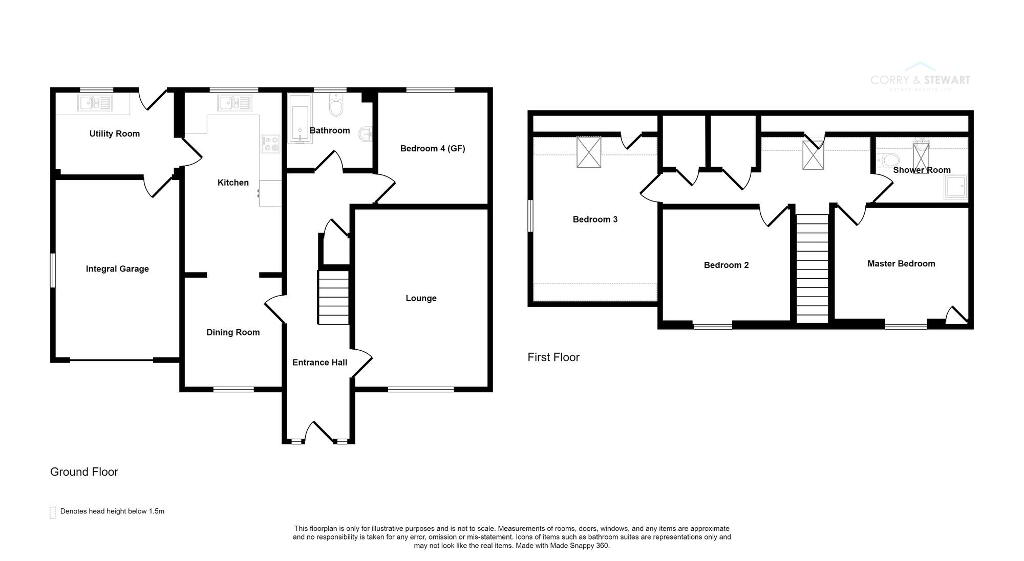 Floorplan 1 of 2 Pinefield Gardens, Killyclogher, Omagh