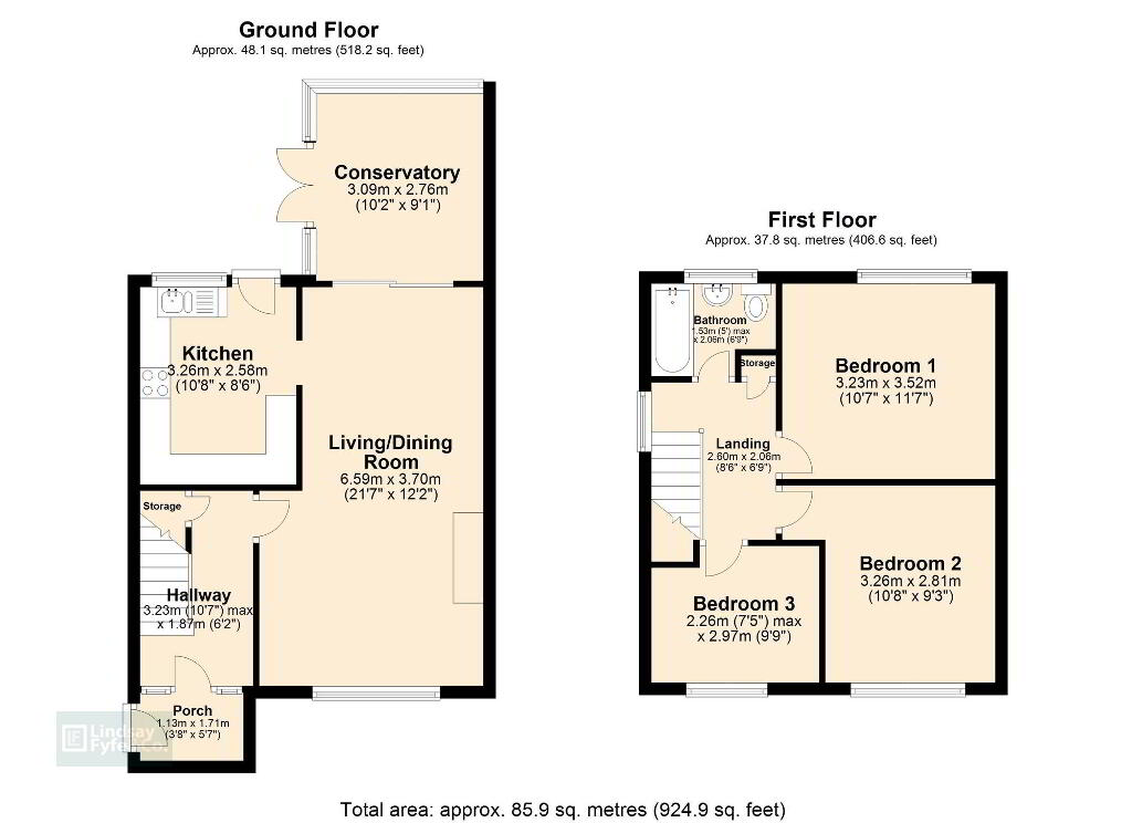 Floorplan 1 of 32 Dermott Avenue, Comber