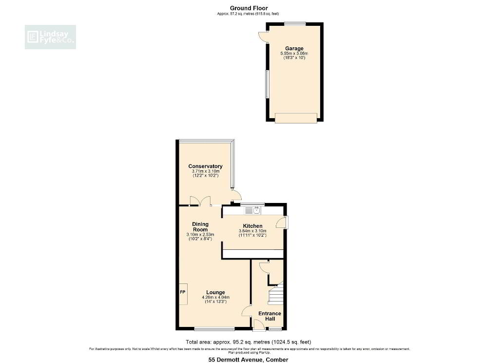 Floorplan 1 of 55 Dermott Avenue, Comber