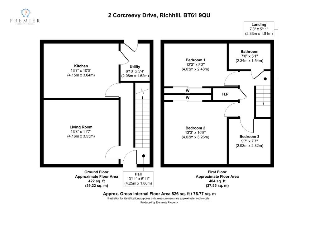 Floorplan 1 of 2 Corcreevey Drive, Richhill, Armagh