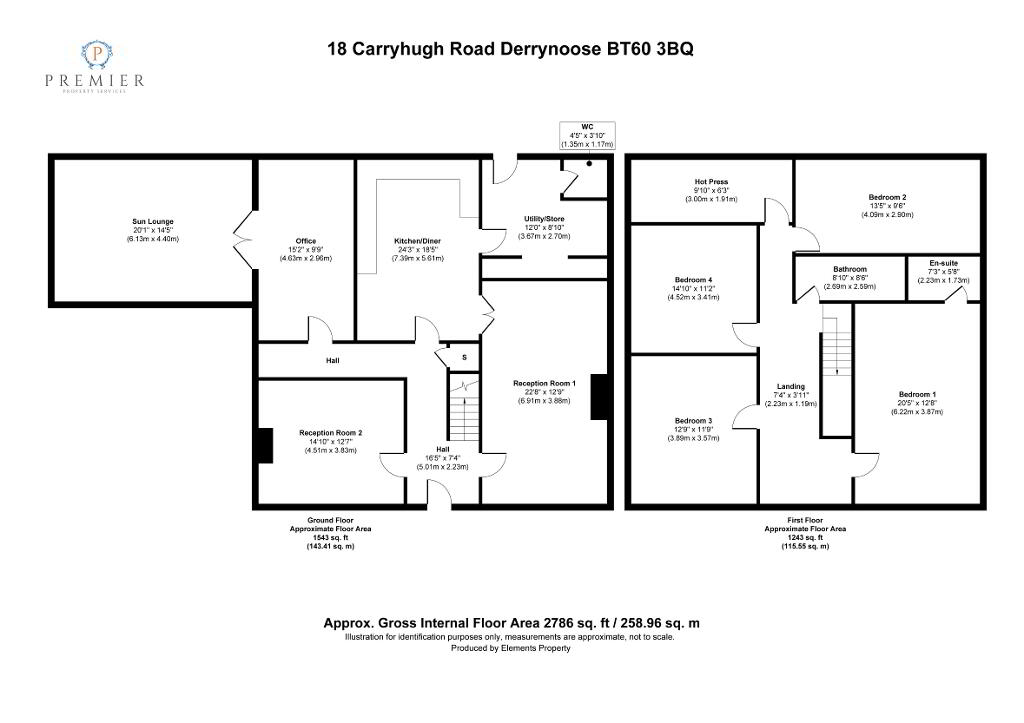 Floorplan 1 of 18 Carryhugh Road, Derrynoose