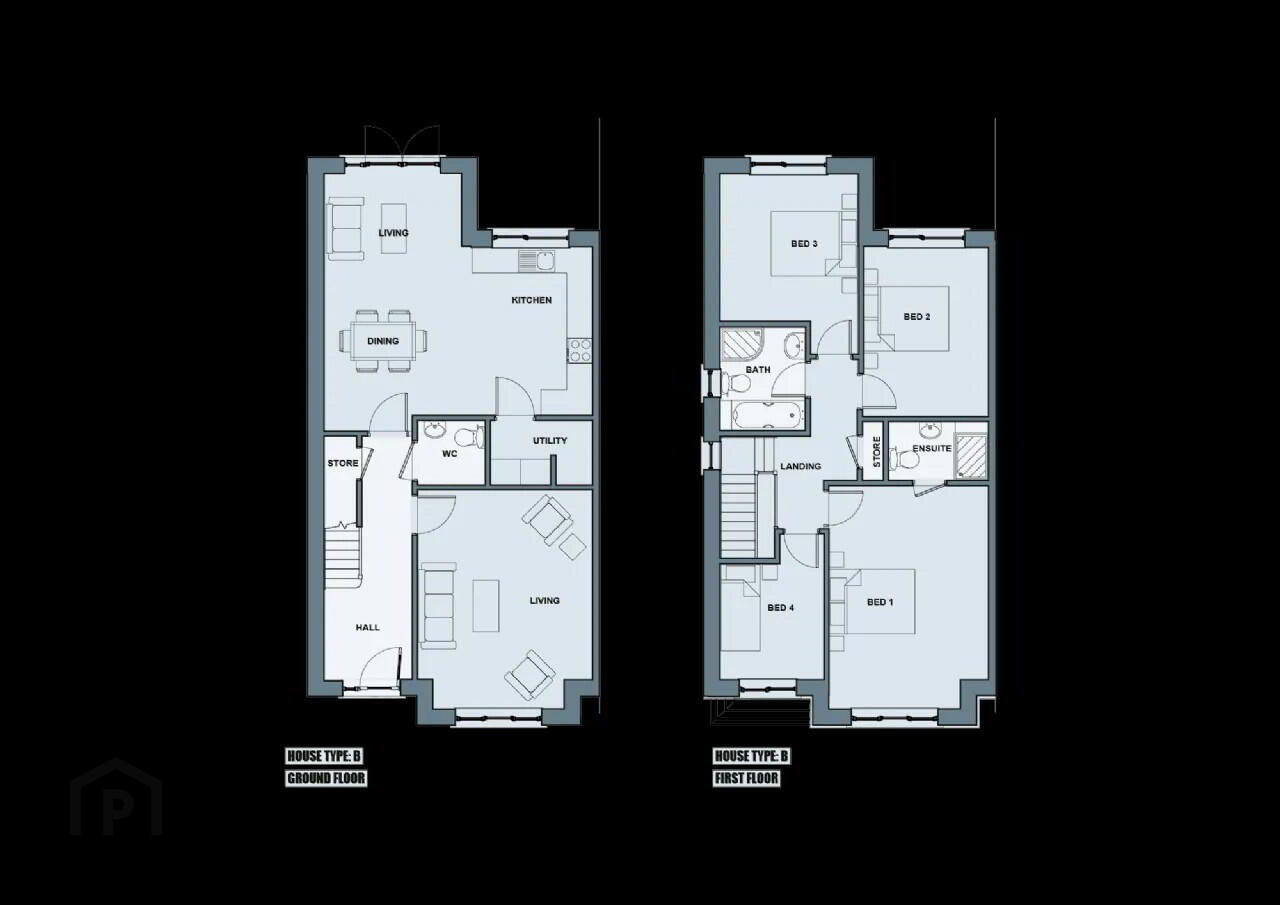 House Type B2, 4 Bed Semi- Detached 2 of 2