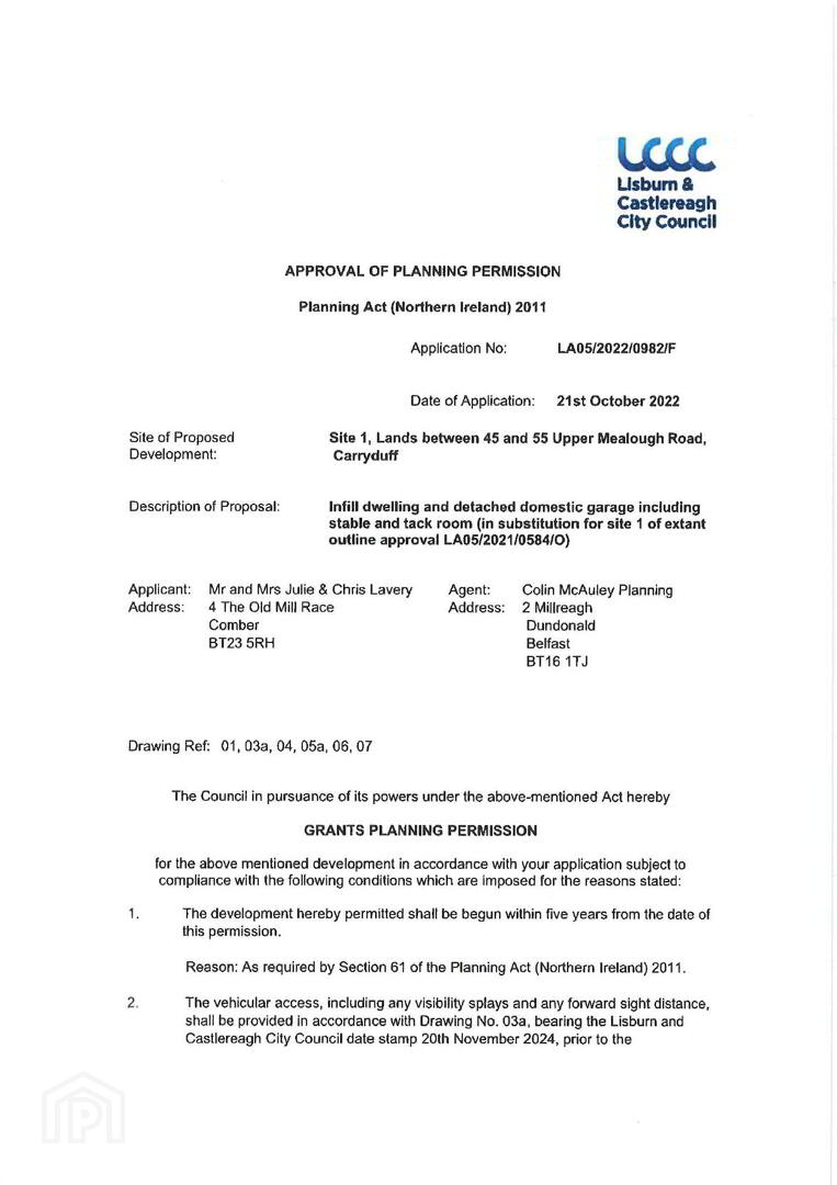 Site Between 45 - 55, Upper Mealough Road 6 of 7