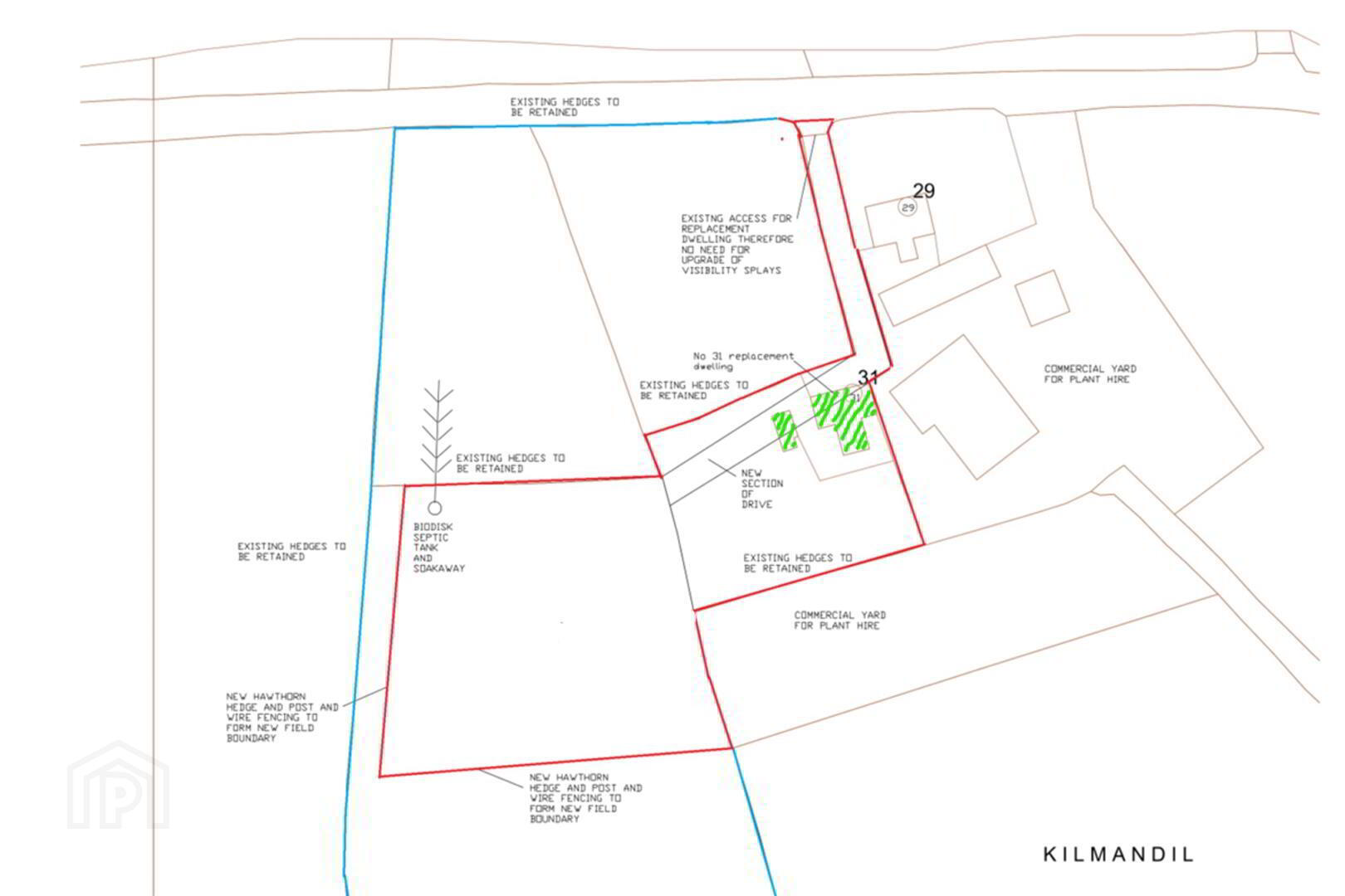 Site With Land, Approx. 48m South West Of, 31 Kilmandil Road 2 of 10