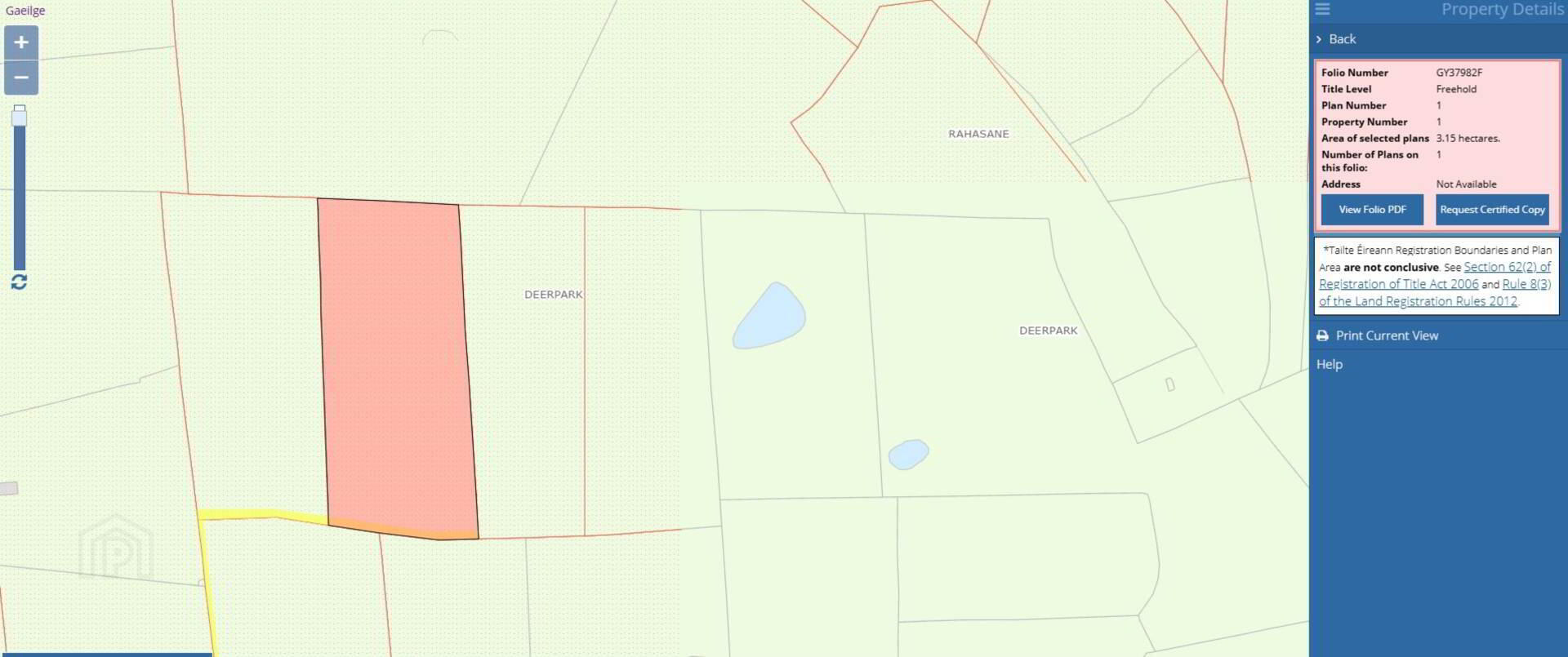 Closest Eircode) Deerpark 5 of 5