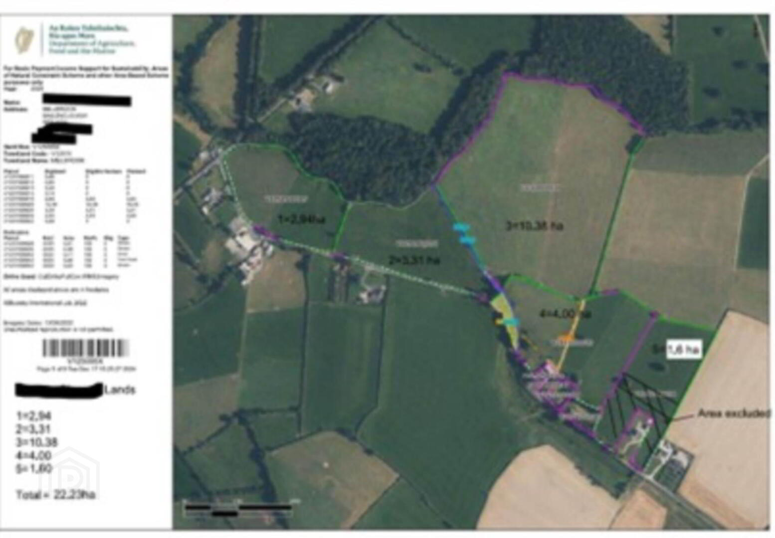 22.23 Ha Mea Or 54.93 Acres ( 60 Acres Per Folio) 1 of 16