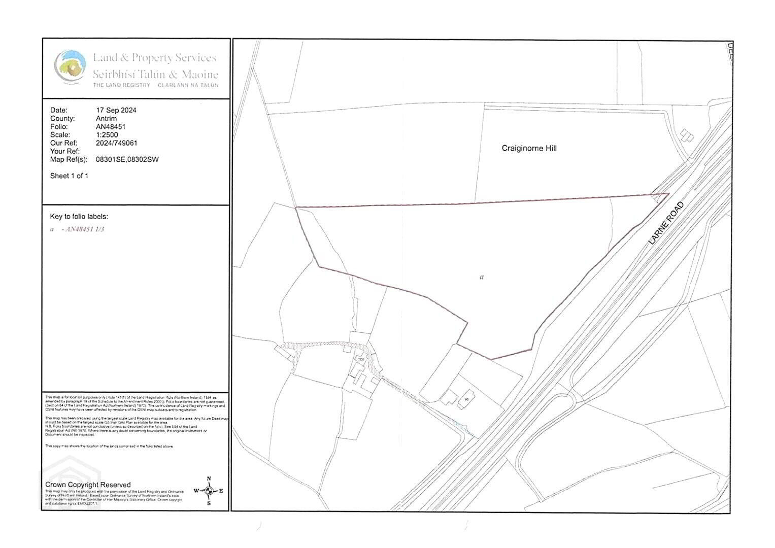 Circa 7.5 Acres Adjacent To, 98 Larne Road 2 of 2