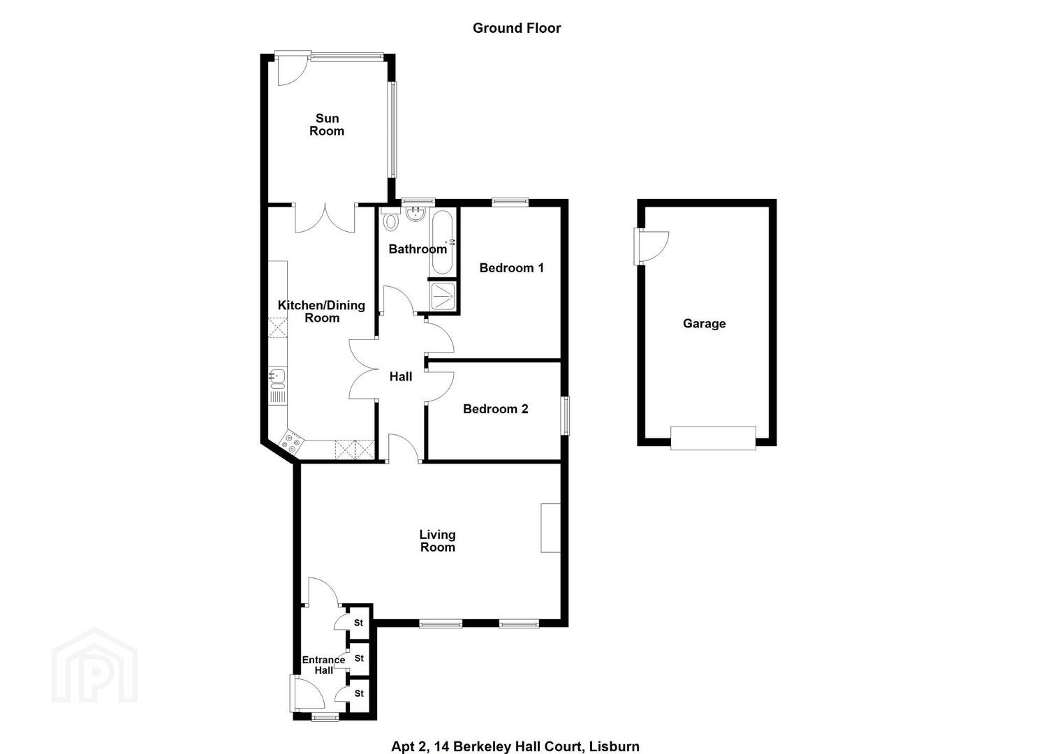 Apt 2 The Manor House, 14 Berkeley Hall Court 28 of 28