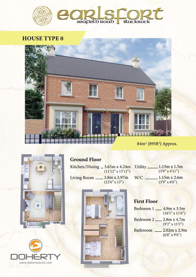 2 Bed Semi- Detached - Seafield Road 10 of 11