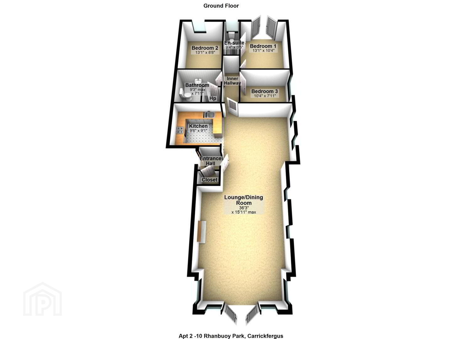 Apt 2, 10 Rhanbuoy Park 22 of 22