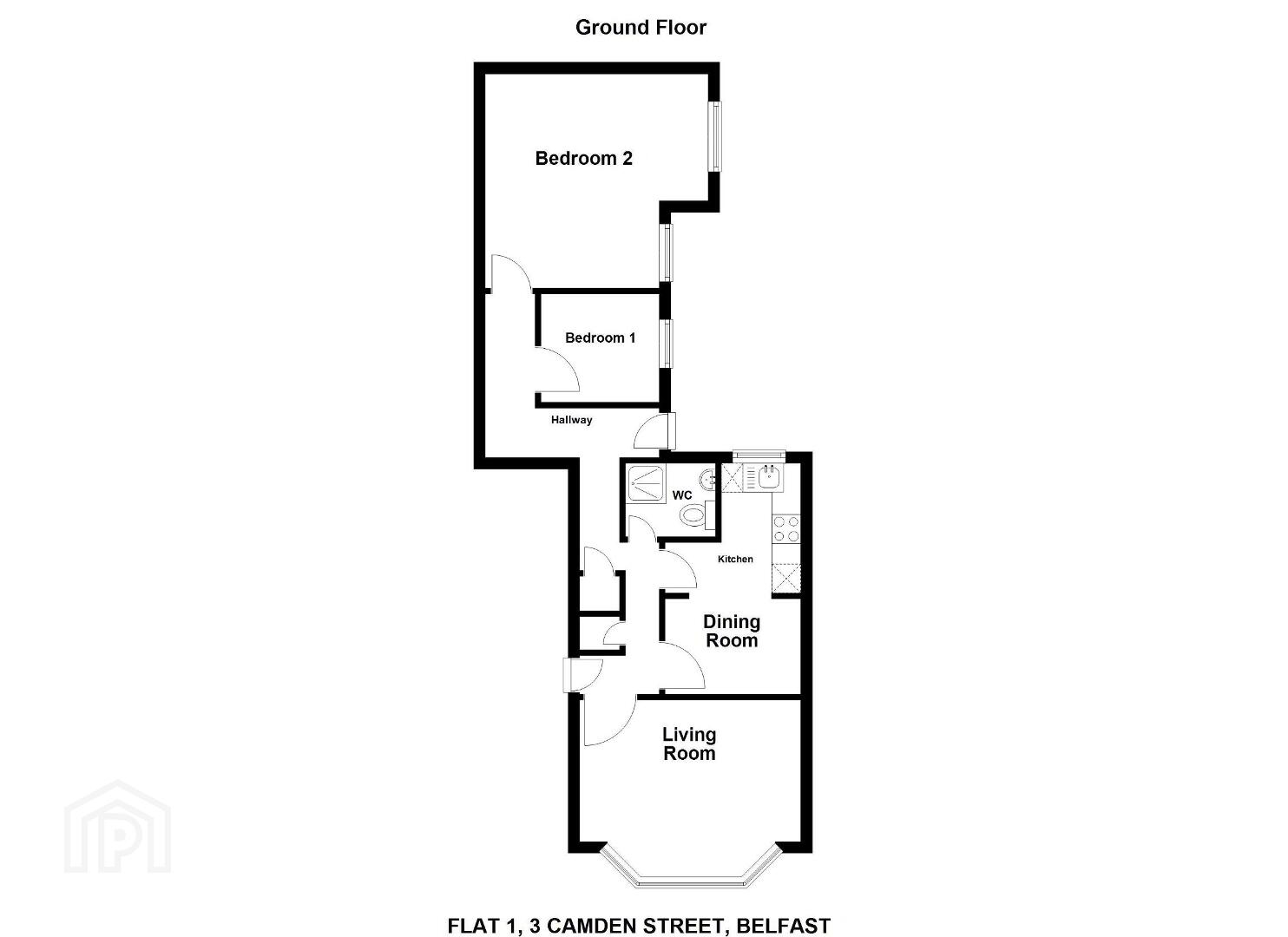 Flat 1, 3 Camden Street 2 of 2