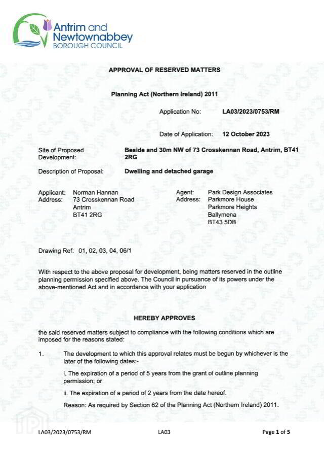 Site Adjacent To, 73 Crosskennan Road 11 of 12