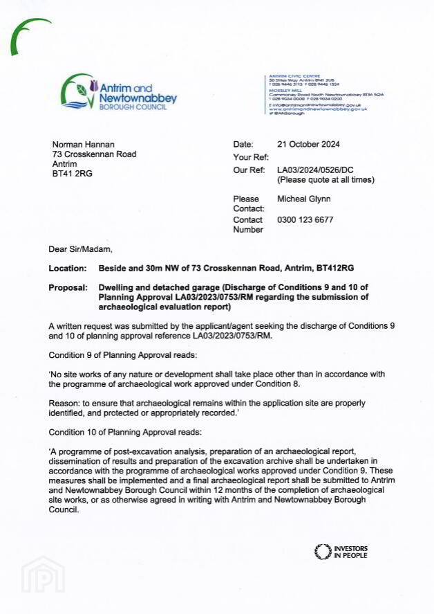 Site Adjacent To, 73 Crosskennan Road 12 of 12