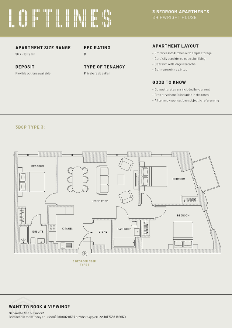 3 Bedroom Apartment 19 of 20