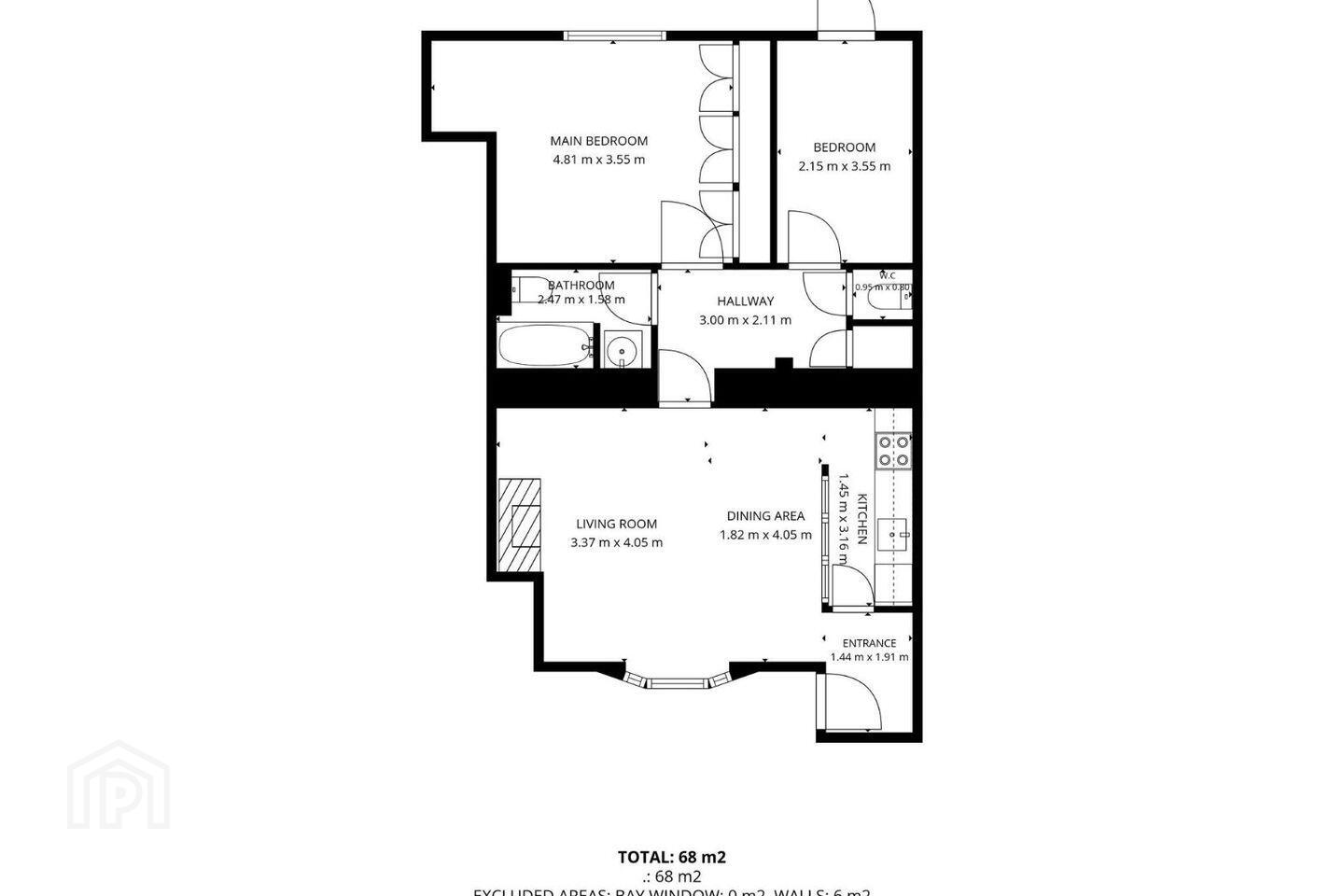 Apartment A, 19 Warrington Place 11 of 11